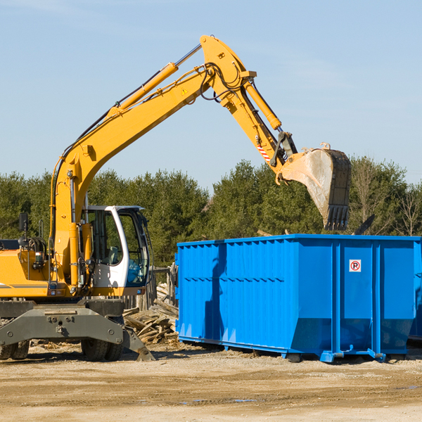 are there any restrictions on where a residential dumpster can be placed in Maggie Valley